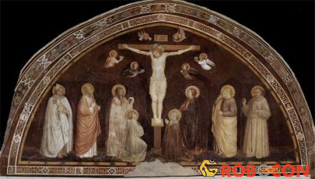 Bức Crucifixion của danh họa Puccio Capanna là bức tranh được thử nghiệm công nghệ laser