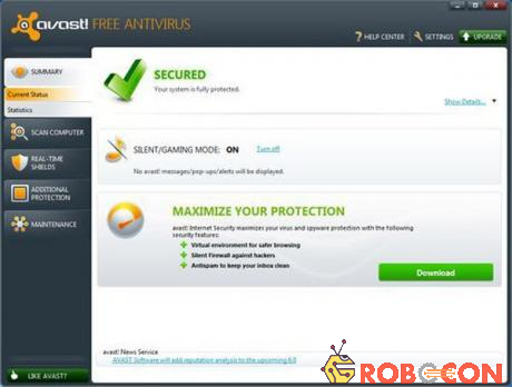Avast Free Antivirus là phần mềm diệt virus đáng tin cậy nhất thế giới