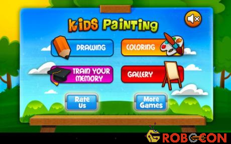 Kids Painting Lite for Android là phần mềm Android cho bé tha hồ vẽ tranh