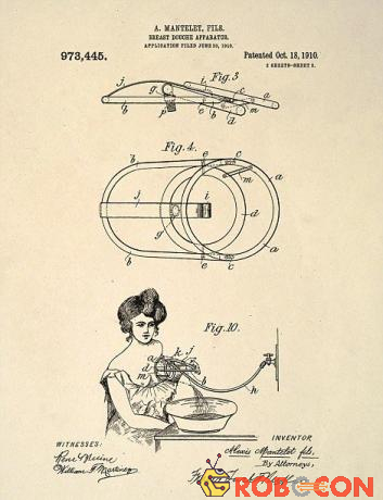 Một thiết bị dùng để rửa bầu ngực phụ nữ.