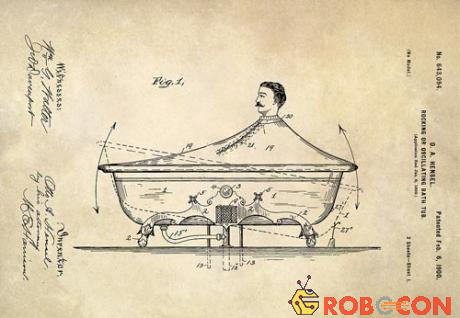 Bồn tắm tự động bắn tóe nước gột rửa cơ thể cho người sử dụng.