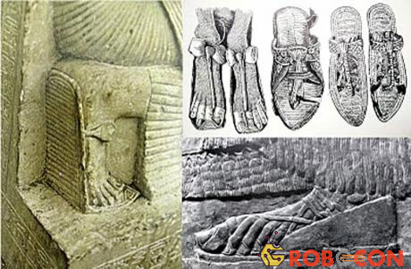 Giày cao gót. Giày cao gót được vẽ trên các bức tranh Ai Cập cổ trong các hầm mộ và đền thờ. Có rất nhiều bằng chứng chứng minh rằng từ thời cổ đại, đàn ông và đàn bà đã biết đi giày cao gót vào những dịp có sự kiện long trọng nào đó. Ngoài ra, những người đồ tể sống thời Ai Cập cổ đại cũng đi giày cao gót để đi qua những vũng máu của các con vật chết.