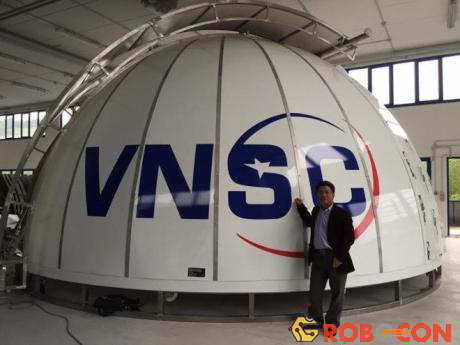 Nóc nhà vòm có đường kính 9m của Đài thiên văn Nha Trang.