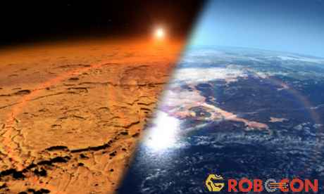 Sao Hỏa từng có bầu khí quyển dày đặc như Trái Đất.
