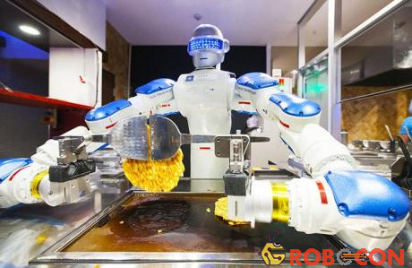 Robot nướng bánh xèo