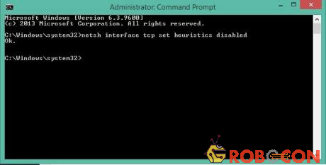 Sử dụng lệnh netsh Interface TCP - 2