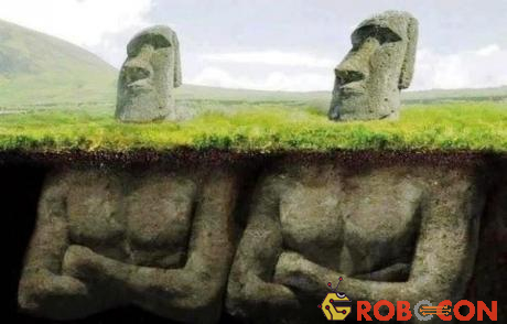 Khám phá khiến thế giới sửng sốt: những bức tượng đầu người ở đảo Phục Sinh có thân nằm dưới đất