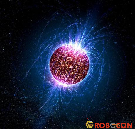 Hình minh họa cho một ngôi sao neutron.