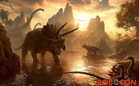 Cuộc tuyệt chủng mở ra thời kì cực thịnh của bò sát với sự thống trị của khủng long.