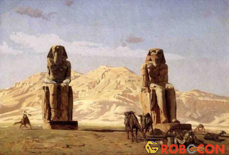 Hai bức tượng Pharaoh mới được tìm thấy, 1 bức tượng bằng đá thạch anh, 1 bức tượng bằng đá vôi. 