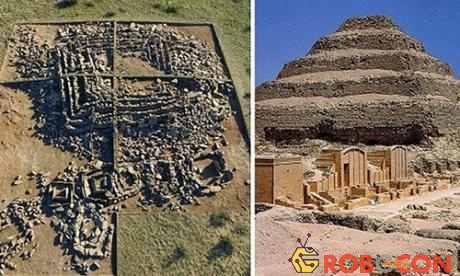 Kim tự tháp này có niên đại trước 1.000 năm so với kì quan Djoser.