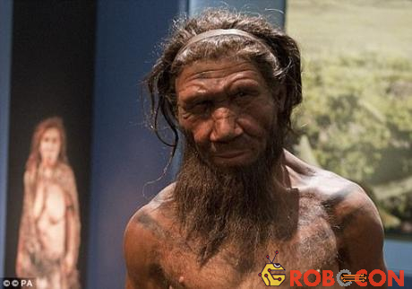 Phác họa hình ảnh người Neanderthals, họ hàng gần nhất của con người. 