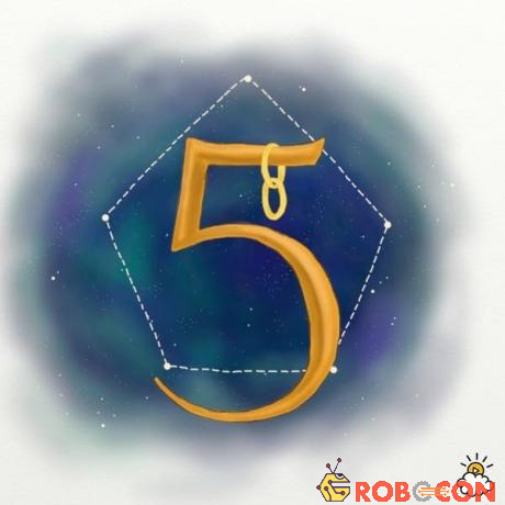 5 là biểu tượng của sức khỏe, tình yêu và hôn nhân