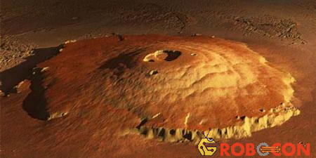 Sao Hỏa sở hữu ngọn núi lửa Olympus Mons cao nhất