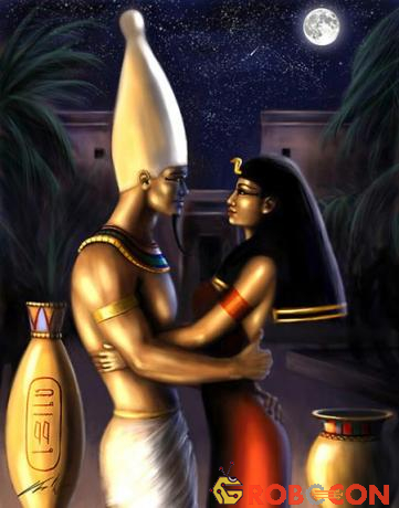 Bức tranh mô tả mối tình giữa Pharaoh Seti và nữ tu sĩ Bentreshyt.