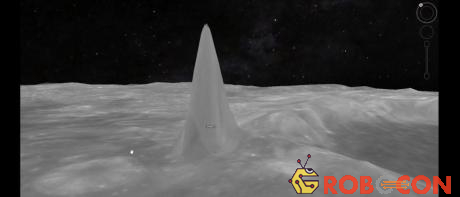 Vật thể hình tòa tháp cao 5km trên Mặt trăng.
