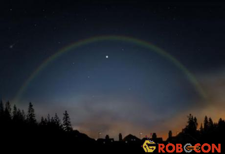 Cầu vồng xuất hiện vào ban đêm gọi là cầu vồng mặt trăng