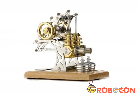 Mô hình động cơ Stirling tinh xảo có giá 6 triệu đồng.