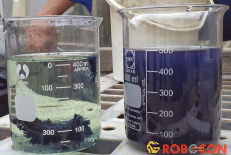 Hóa chất khử màu nước thải.