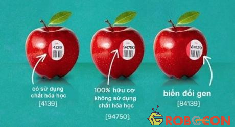 Ý nghĩa của những mã code trên trái cây.