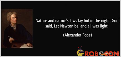 Tranh Issac Newton và những dòng thơ nổi tiếng mà nhà thơ Alechxander Pope dành cho ông