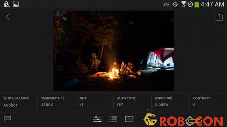 Adobe ra bản Lightroom dành cho điện thoại Android Tin nóng