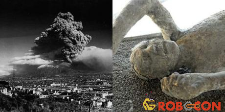 Núi lửa Vesuvius phun trào khủng khiếp nhất năm 79. 