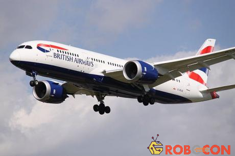 Một chiếc máy bay của hãng hàng không British Airways (Anh).