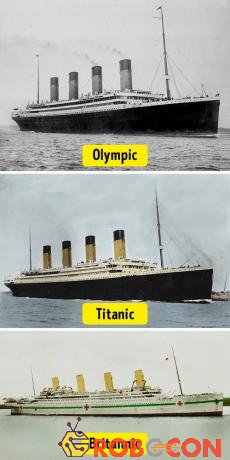 Ba con tàu Olympic, Titanic và Britannic.