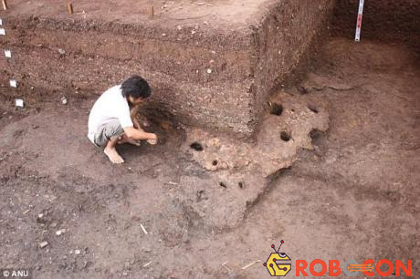 Các nhà khảo cổ Australia phát hiện nhiều đồ tạo tác bằng đá tại địa điểm khai quật Rạch Núi. 