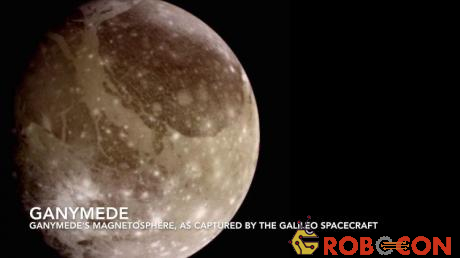 Có một vài tiếng thút thít từ mặt trăng lớn nhất của Sao Mộc là Ganymede.