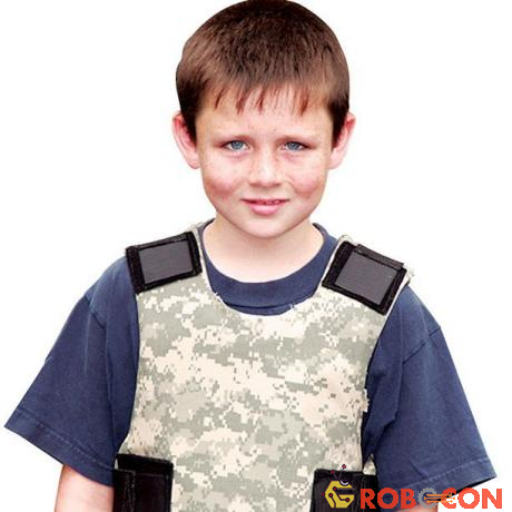 Ngay cả trẻ em cũng có thể mặc áo giáp chống đạn.