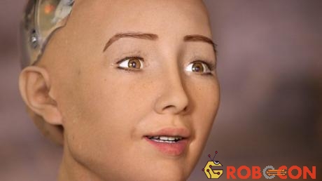Robot Sophia giống người thật, có khả năng giao tiếp, nhận diện khuôn, biểu cảm trên khuôn mặt... 
