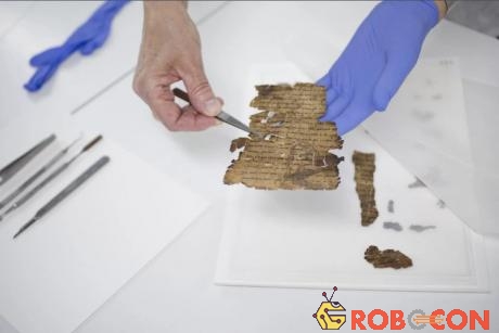Các nhà khoa học Israel đang cố gắng chắp nối các mảnh vụn của Bản thảo Kinh thánh Biển Chết. (