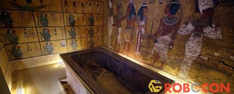 Bên trong lăng mộ pharaoh Tutankhamun.