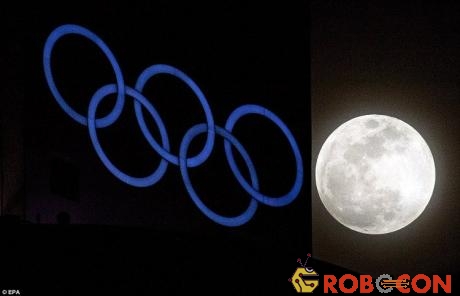 Siêu trăng tại PyeongChang, địa điểm sắp tổ chức olympic mùa đông 2018.