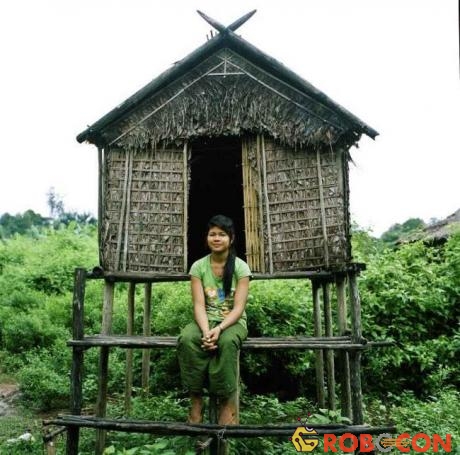 Một căn chòi tình yêu ở bộ lạc Kreung.