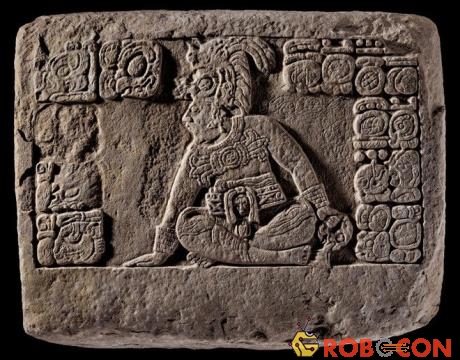 Hình ảnh một bức phù điêu ở La Corona, Guatemala, từng thuộc về thành phố cổ Saknikte.