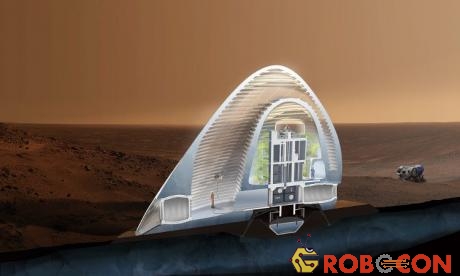 Ý tưởng xây nhà mái vòm trên sao Hỏa.