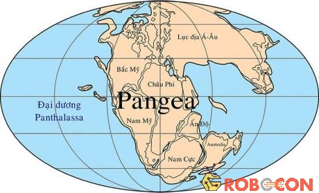 Siêu lục địa Pangea của Trái đất.