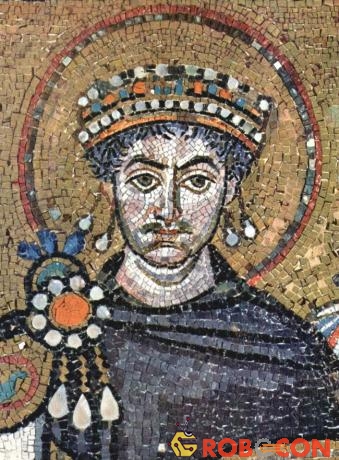Hoàng đế Byzantine Justinian I.