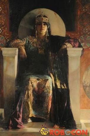 Phác họa hình ảnh Hoàng hậu Theodora.