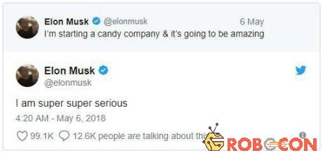 Elon Musk khẳng định ông rất nghiêm túc với ý tưởng về công ty kẹo Boring Candy.