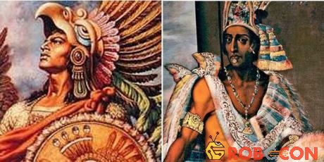 Áo giáp bông của người Aztec được trang trí với nhiều màu sắc, hoa văn sinh động
