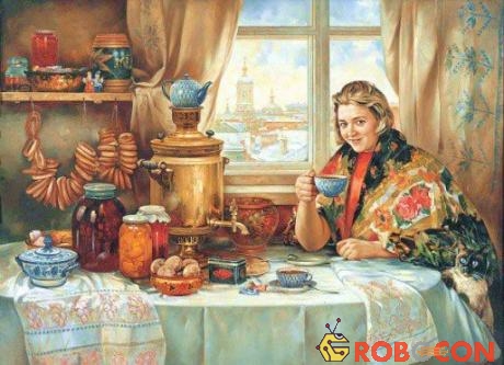 Vào năm 1654, trà đã khá phổ biến ở Nga.