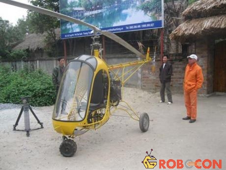 Chiếc trực thăng tự chế của anh Thắng