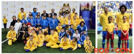 Trẻ em đại diện tại World Cup 2018 ở Nga.