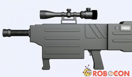  Súng laser này có trọng lượng 3kg và kích thước tương đương một khẩu AK 47.