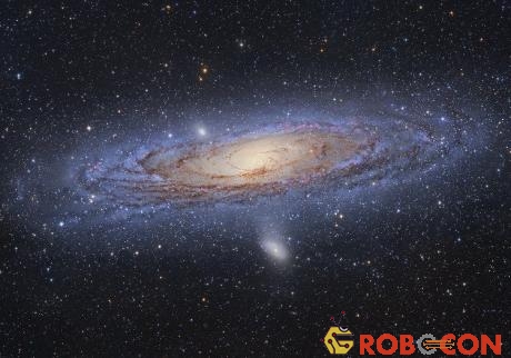 Một dải ngân hà thông thường với các vật chất và các ngôi sao dày đặc, không thể nhìn xuyên qua.