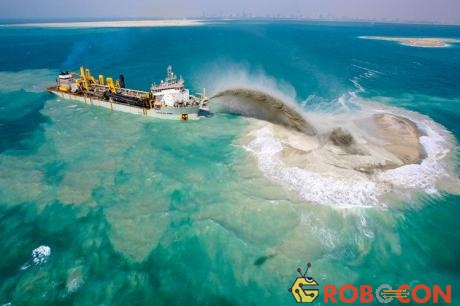  Lượng cát biển khổng lồ được hút lên xây các đảo đã thay đổi sóng, nhiệt độ và đặc trưng xói mòn ở vịnh Ba Tư. 